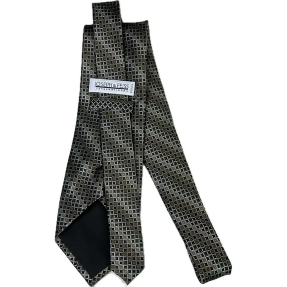 Joseph & Feiss International Silk Diamond Pattern Tie - Picture 1 of 6